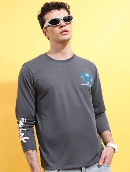 Ketch Men's Printed Round Neck T-shirt